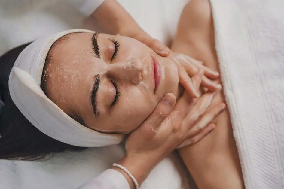 Professional facial treatment for glowing skin
